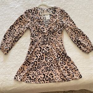 Socialite Animal Print Casual Dress